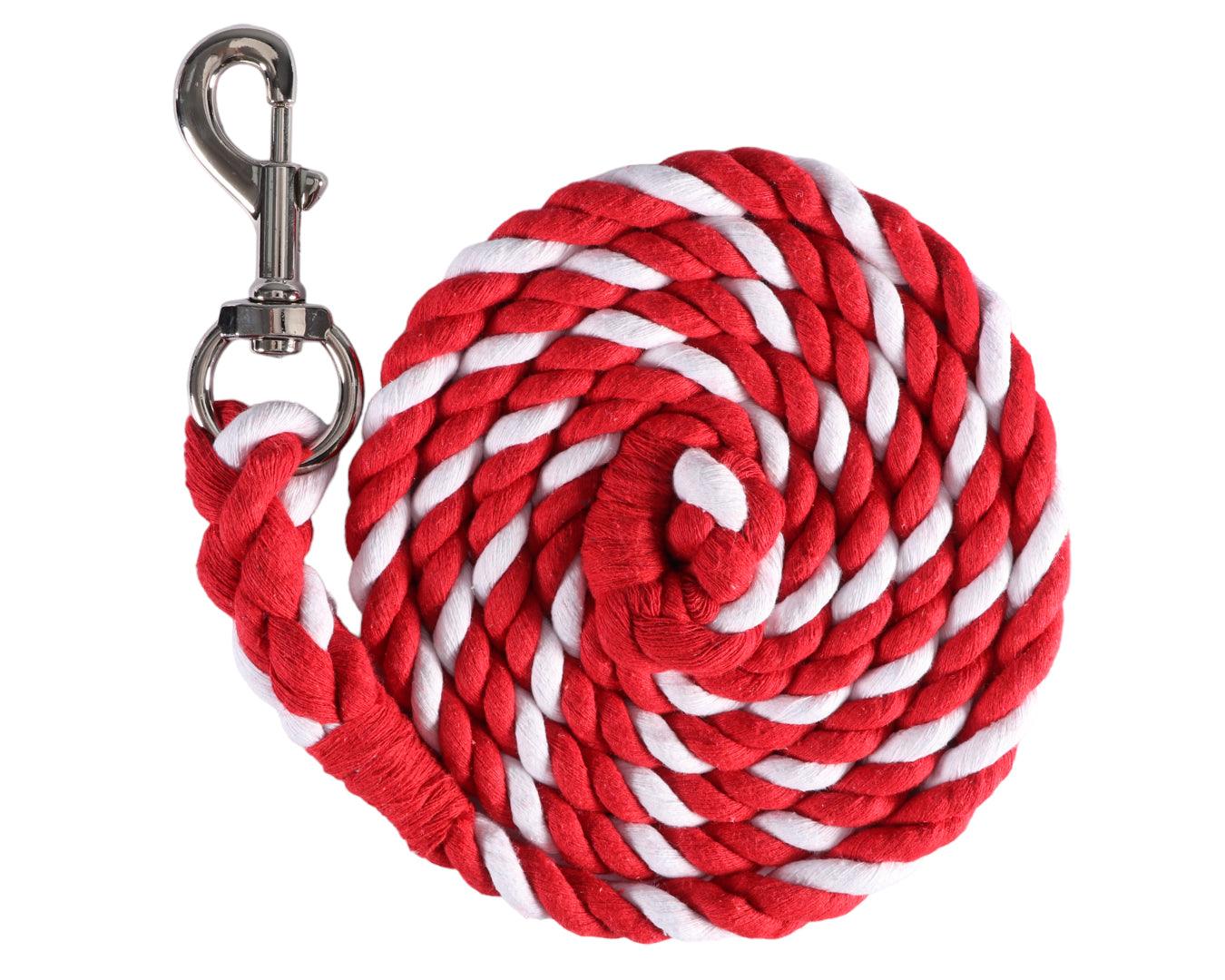 7' Striped Polycotton Lead Rope - 1/2 inch - Image 10