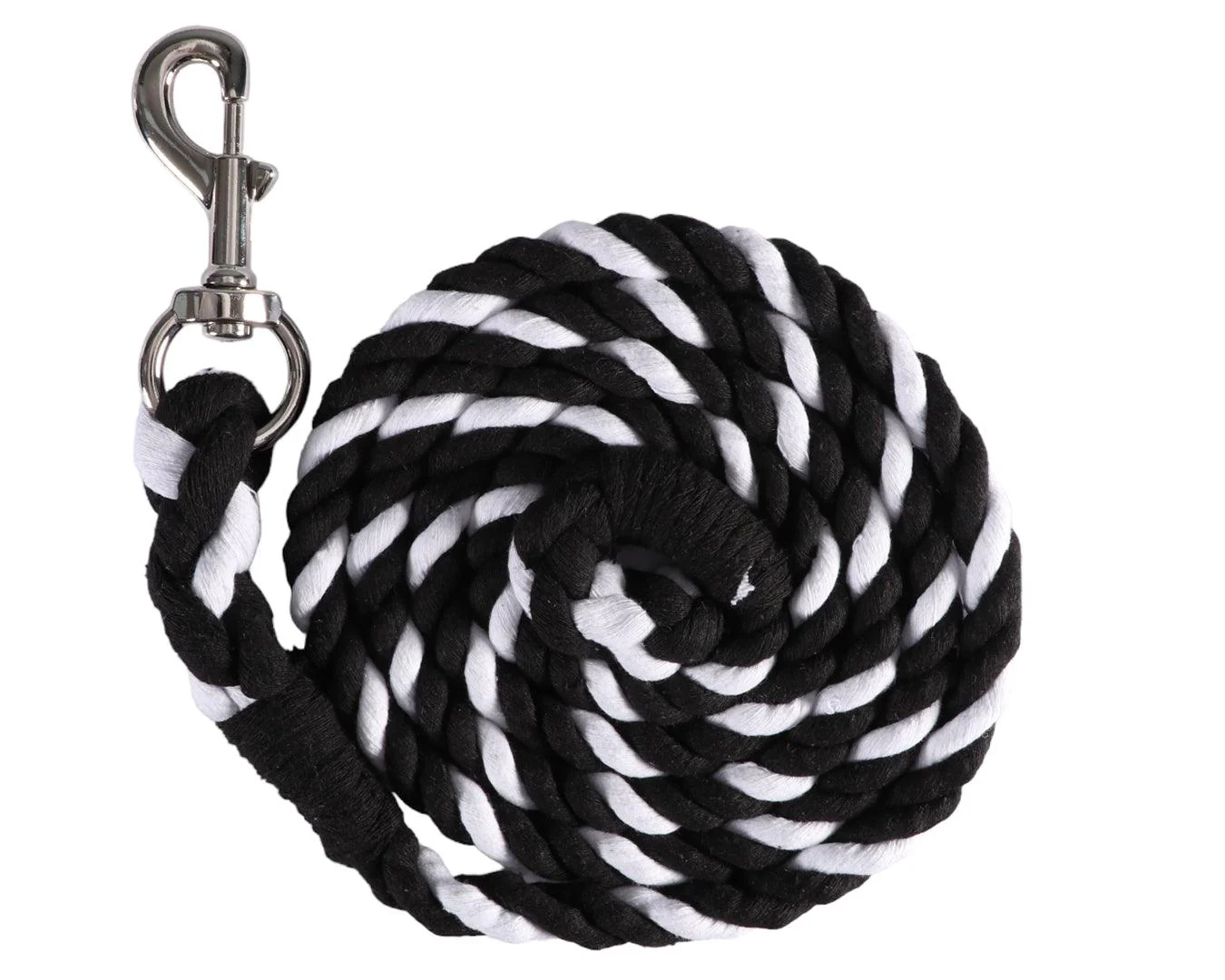 7' Striped Polycotton Lead Rope - 1/2 inch - Image 4