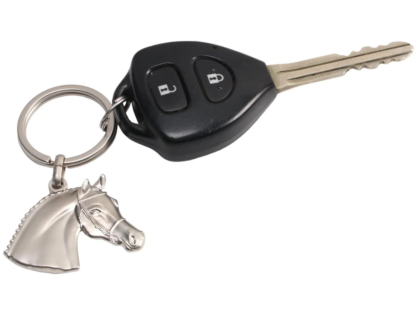 Silver Horse Head Keyring - Image 2