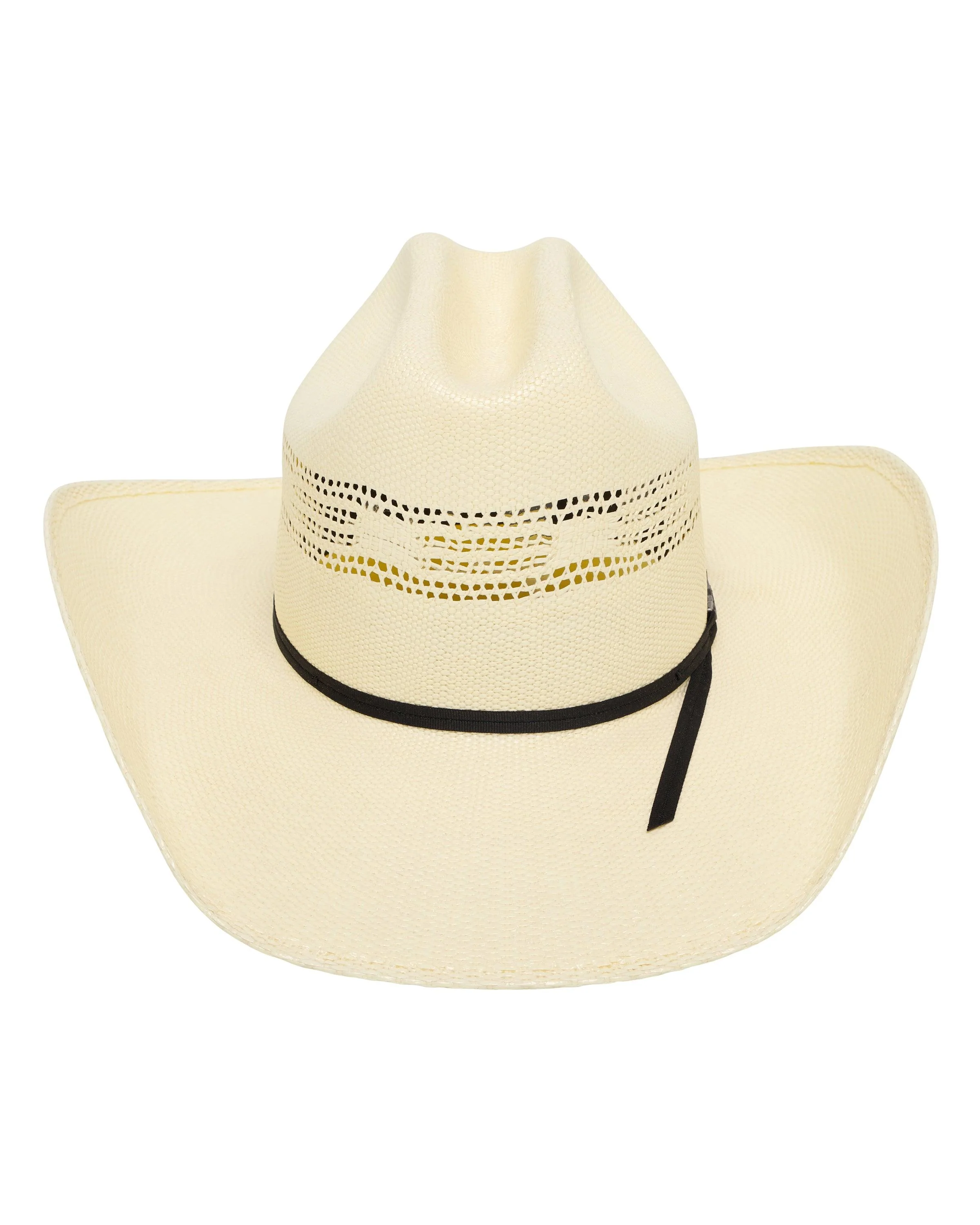 American Hat Company Cattleman Straw Hat w/Black Trim - Image 2