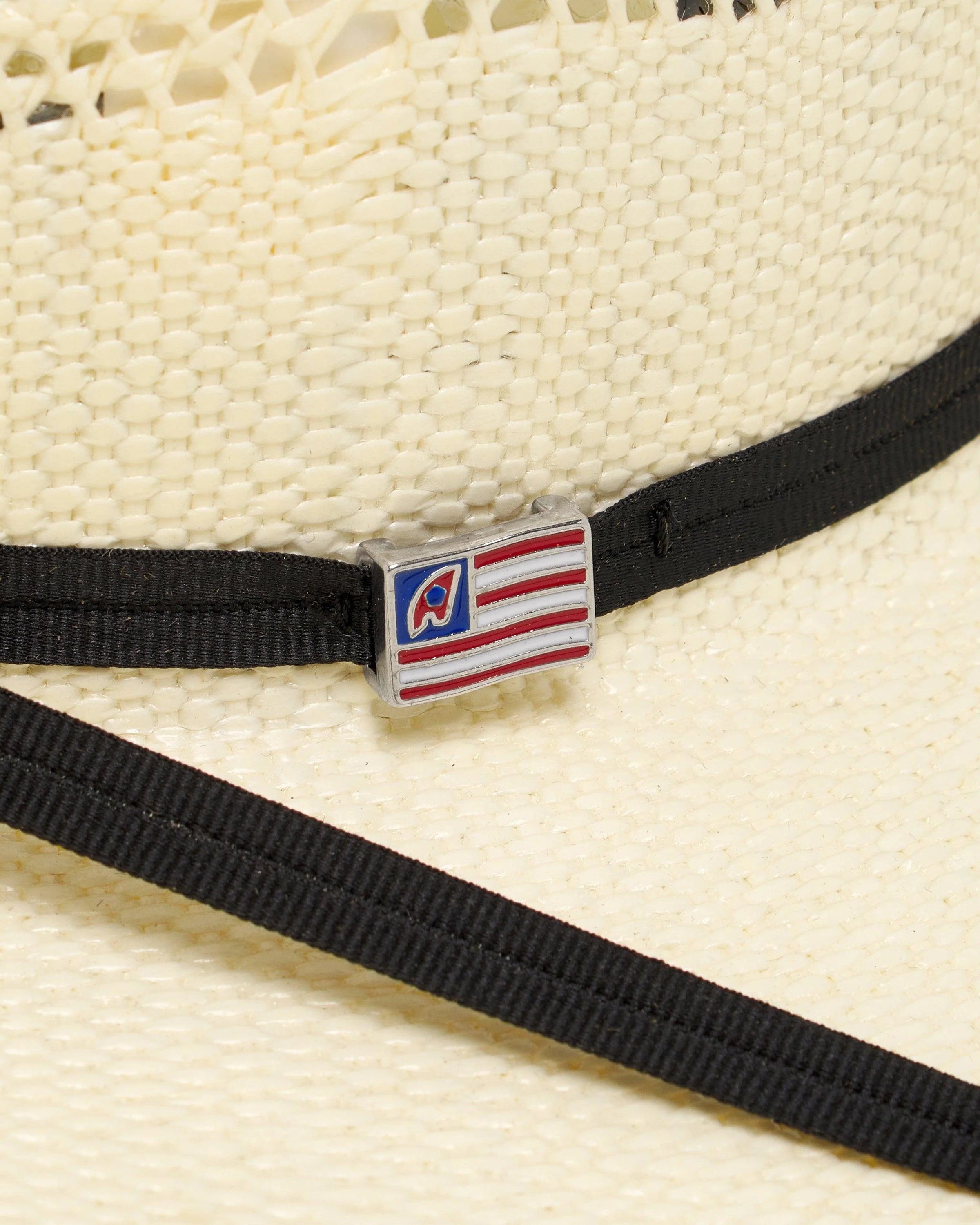 American Hat Company Cattleman Straw Hat w/Black Trim - Image 3