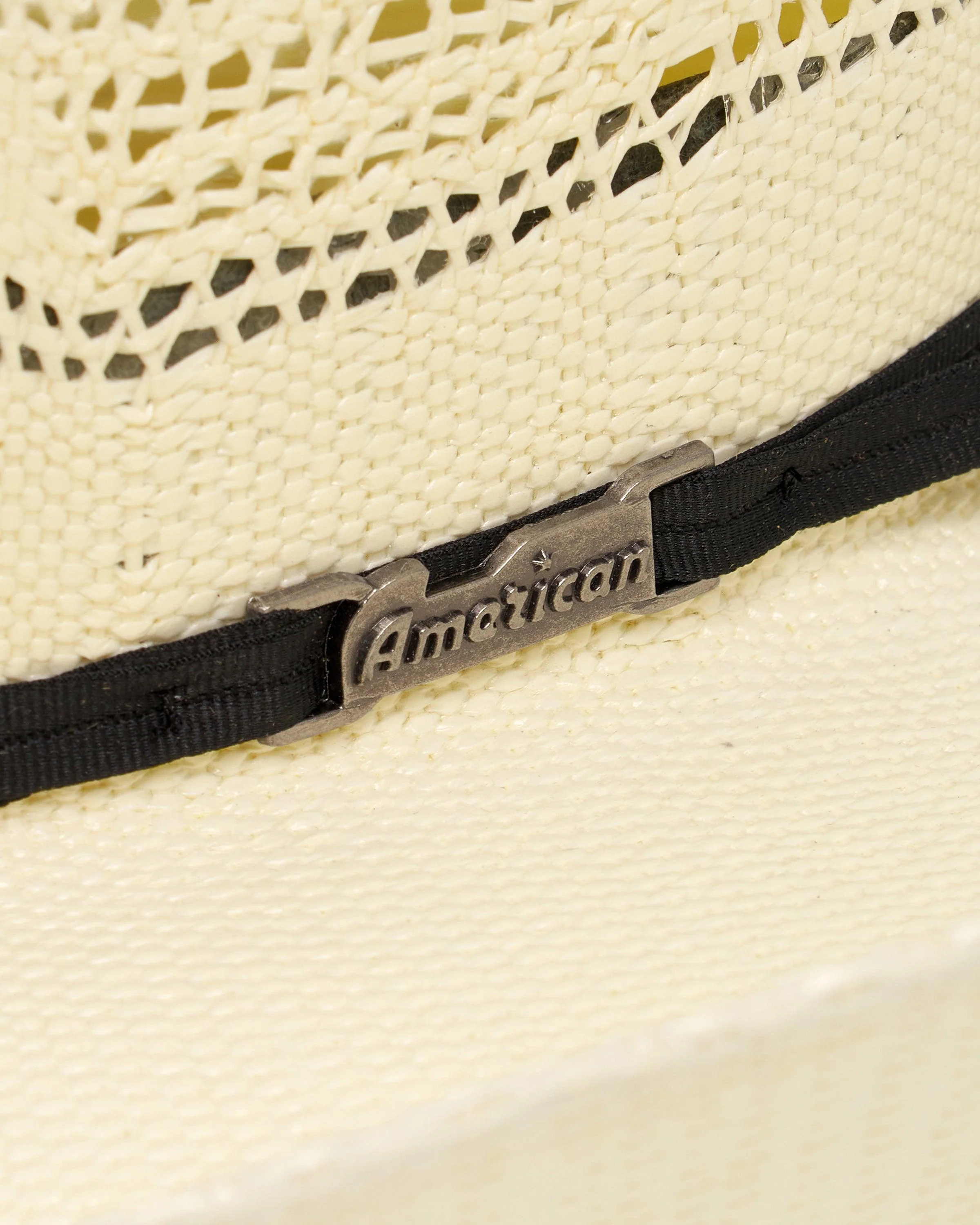 American Hat Company Cattleman Straw Hat w/Black Trim - Image 4