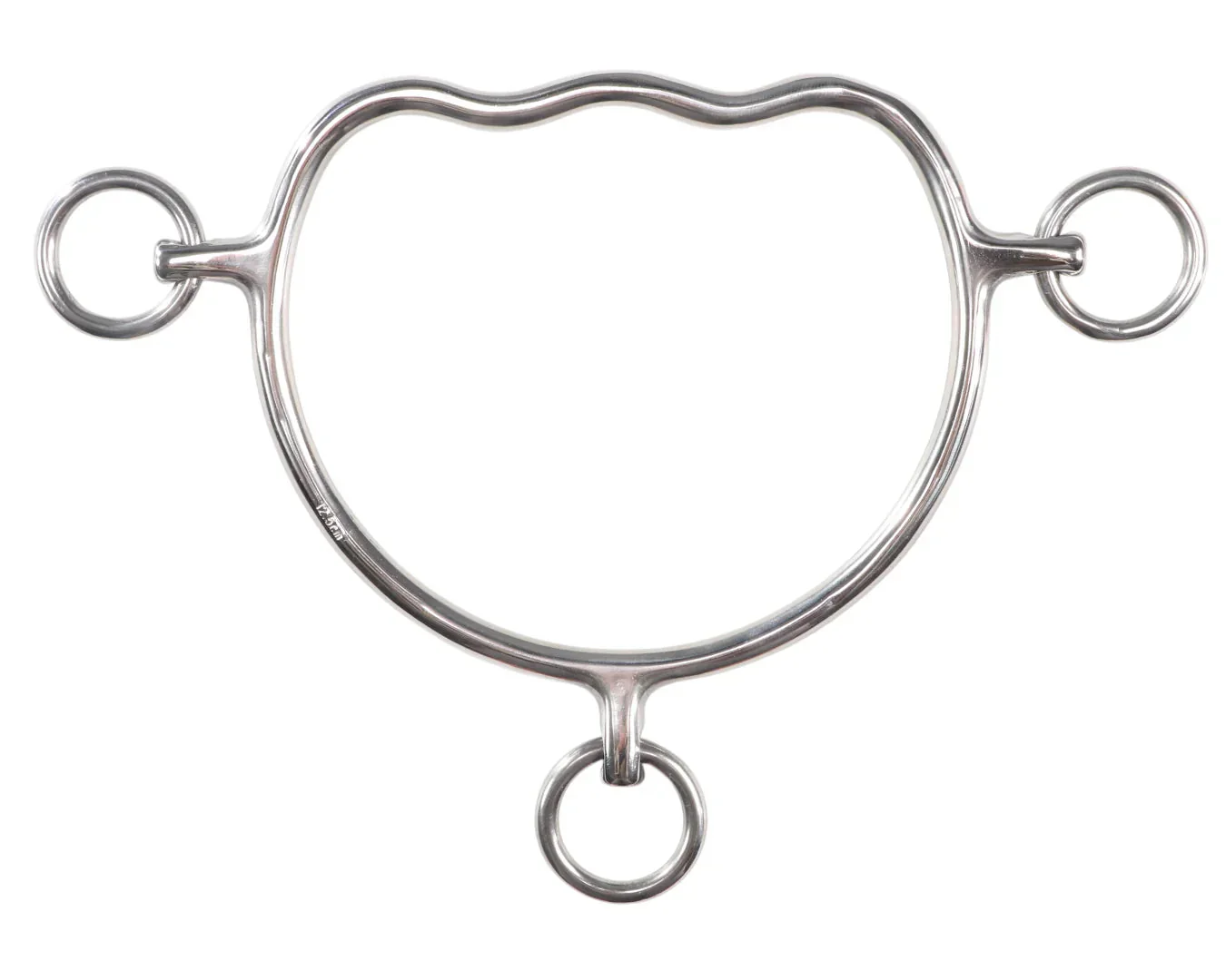 Anti-Rear Bit with Wave Mouth - Stainless Steel