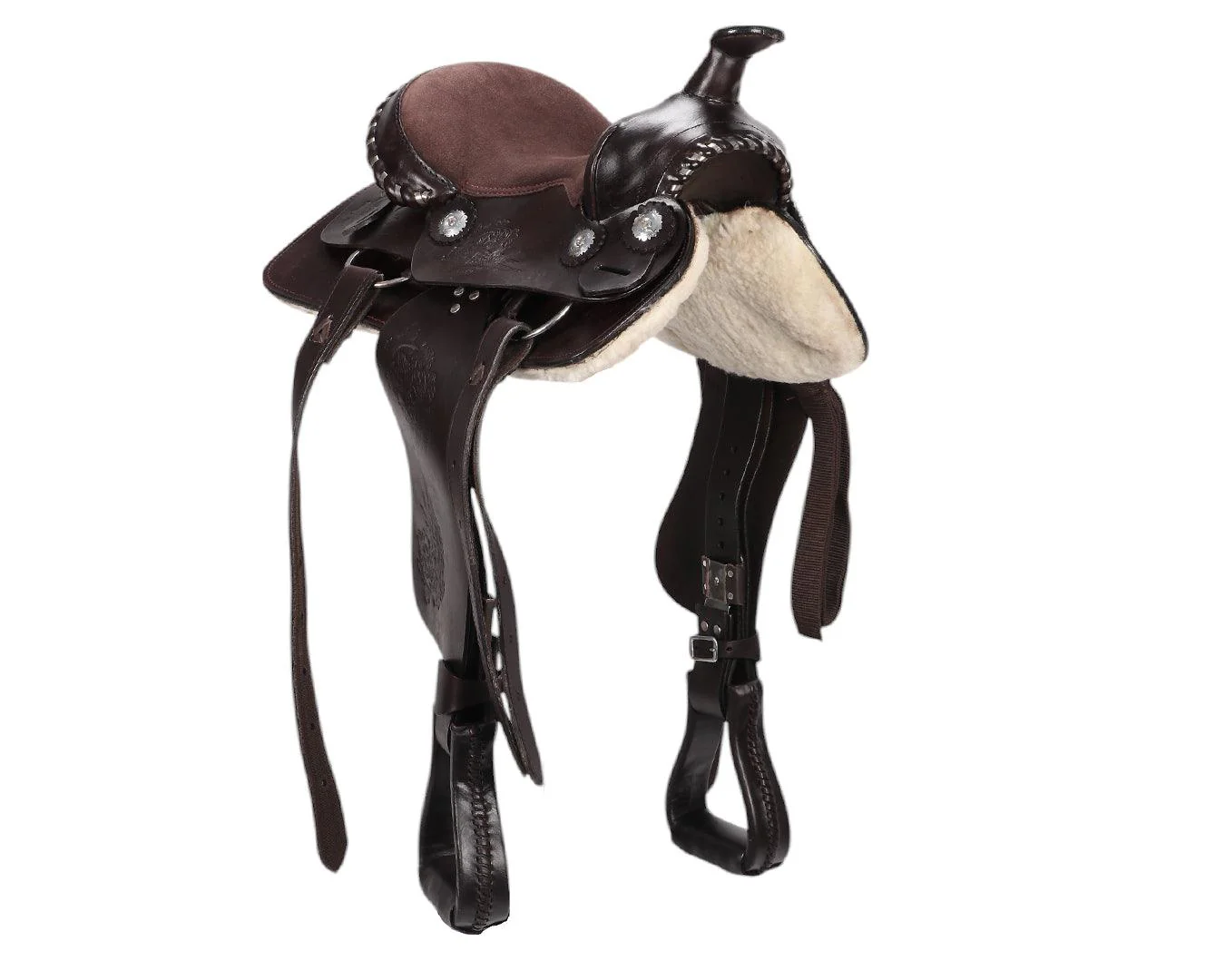 Argyle Pony Western Saddle 13" Seat - Image 4