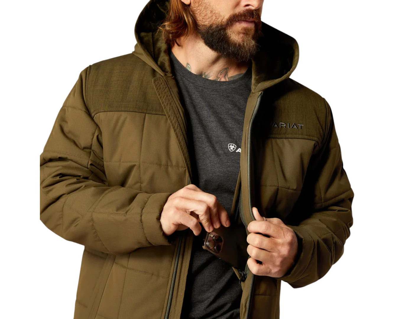 Ariat Crius Insulated Hooded Jacket - Image 5