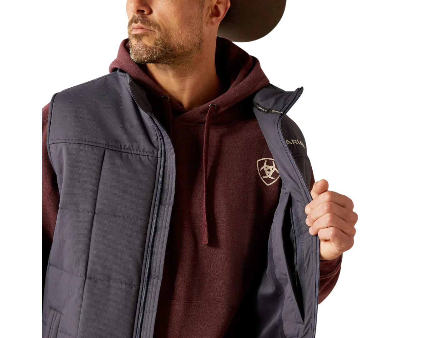 Ariat Crius Insulated Vest - Odyssey Grey - Image 5
