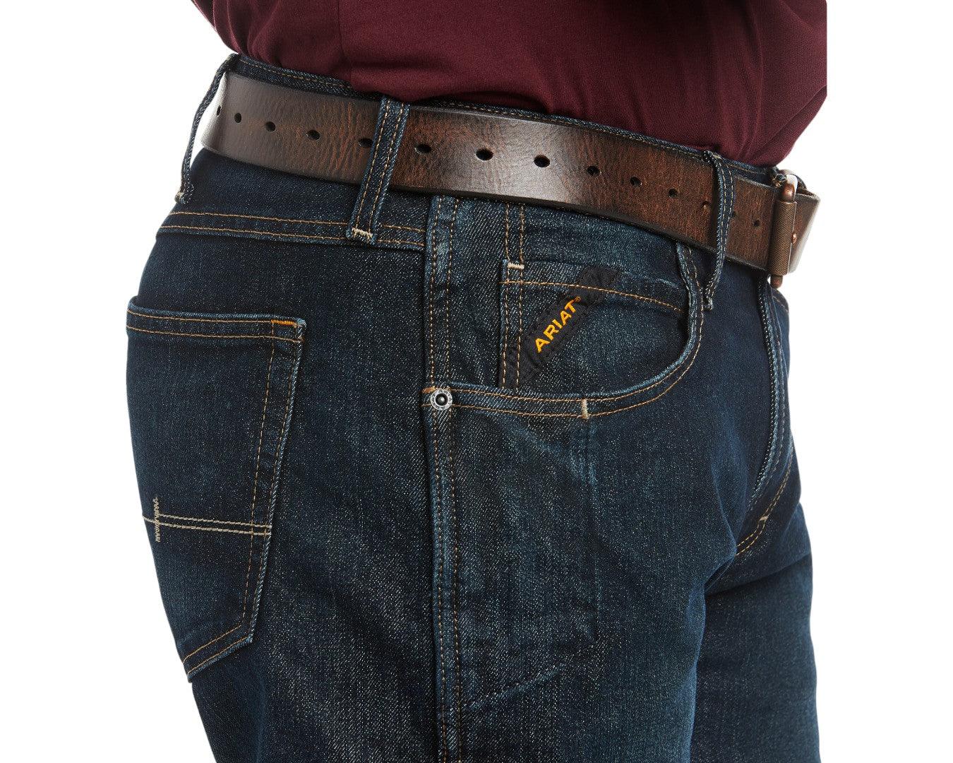 Ariat Men's Rebar M5 Slim DuraStretch Straight Leg Jean - Image 4