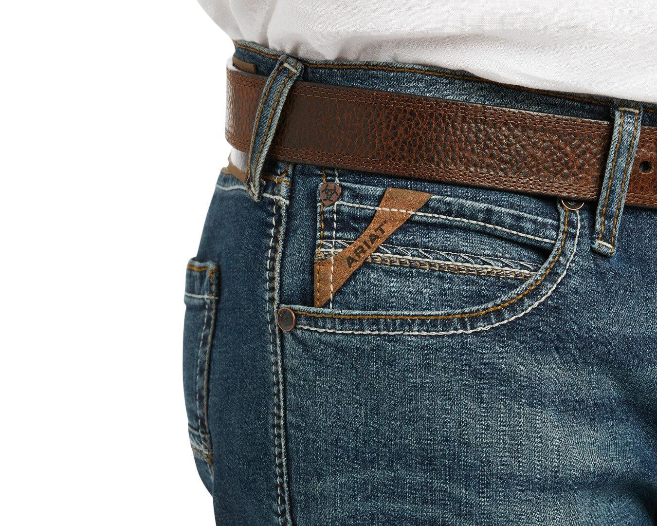 Ariat Men's M8 Slim Leg Jeans - Image 4