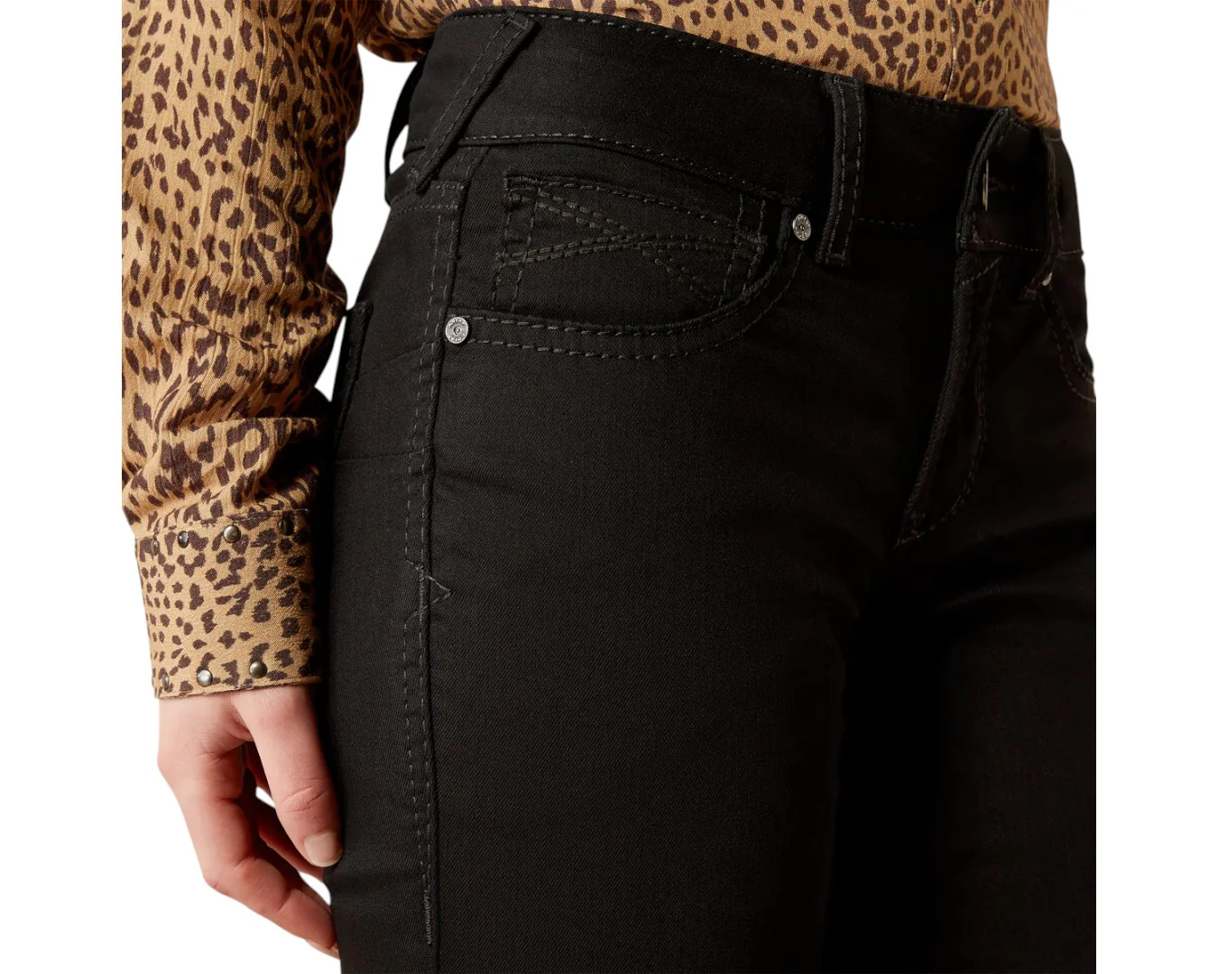 Ariat Perfect Rise Ella Boot Cut Jean - Black - Image 5