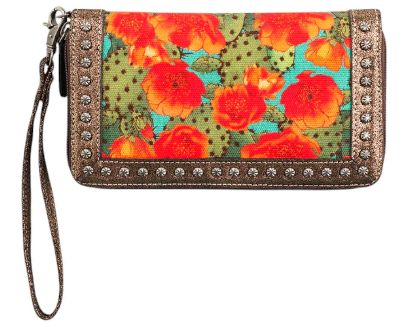 Ariat Prickly Pear Cactus Clutch Wallet - Image 2