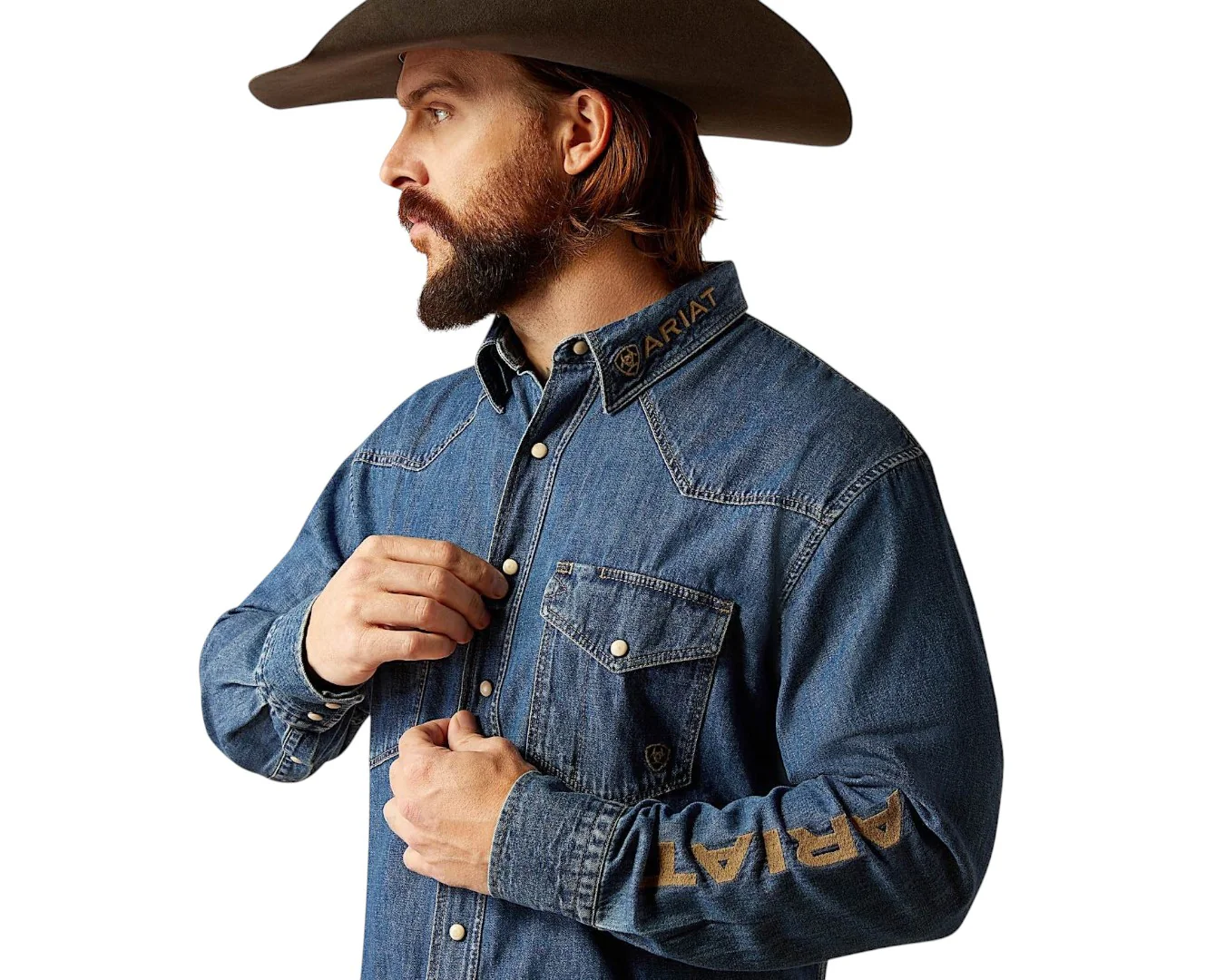 Ariat Team Denim Shirt - Image 4