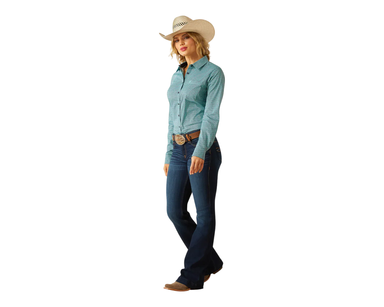 Ariat Womens Team Kirby Stretch Shirt - Image 2