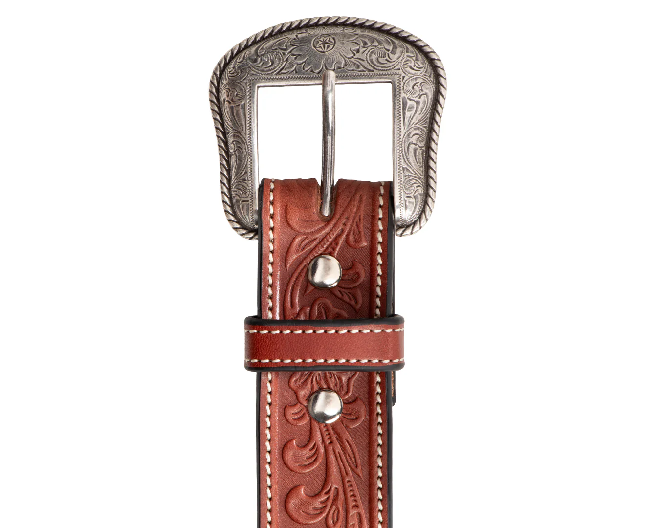 Becca 1 1/2 inch Western Floral Belt - Image 10