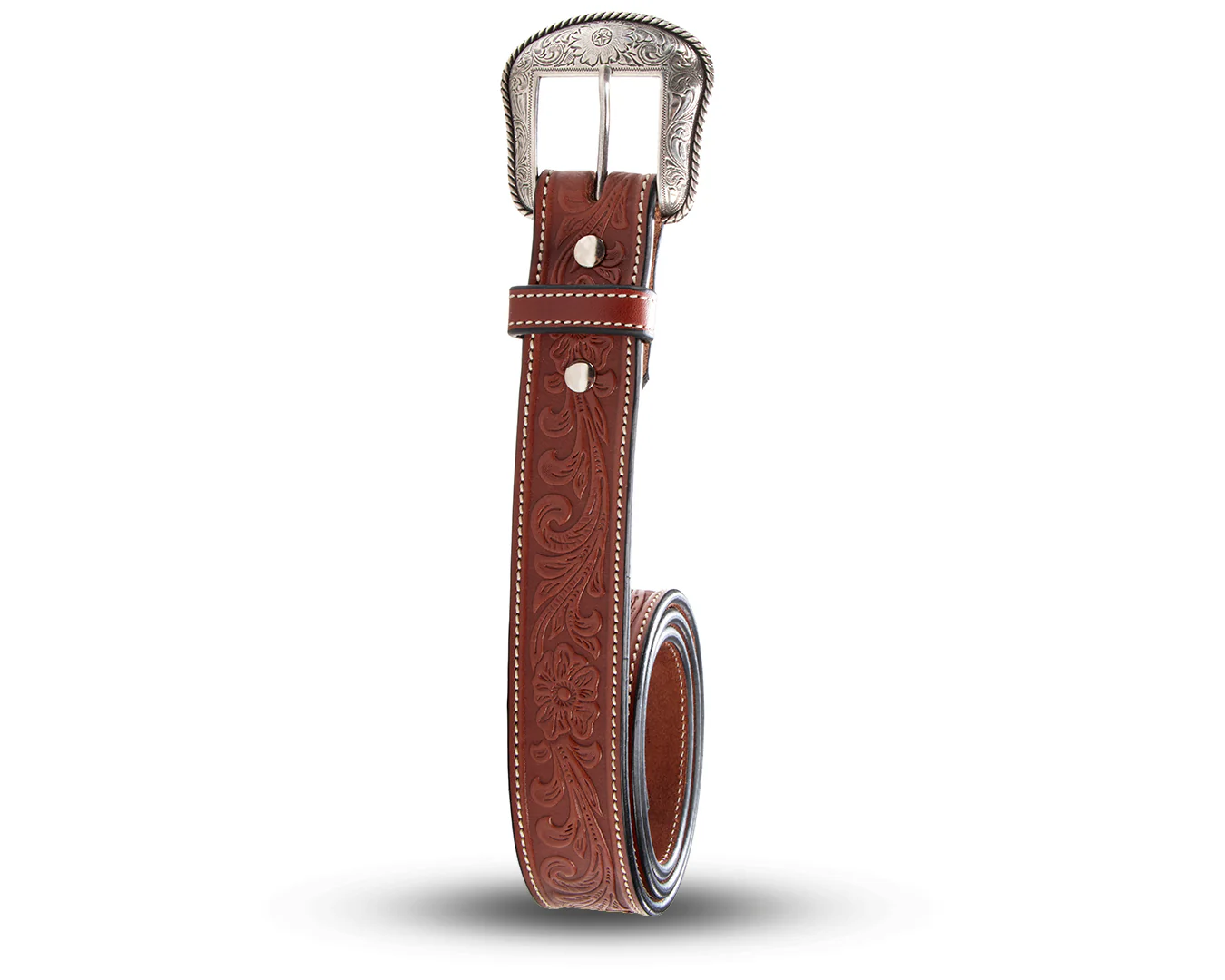 Becca 1 1/2 inch Western Floral Belt - Image 11