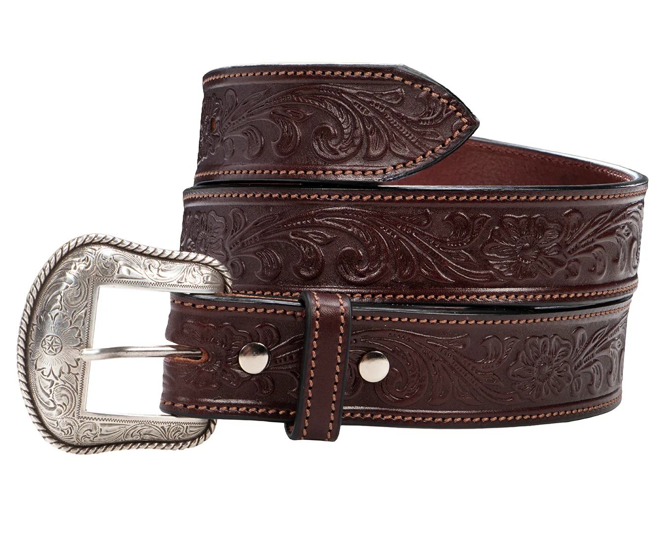 Becca 1 1/2 inch Western Floral Belt - Image 5