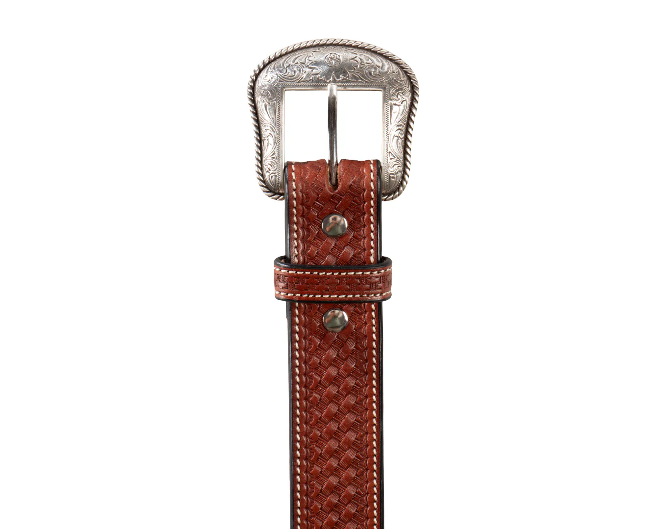 Becca Basketweave Western Belt 1 1/2 inch - Image 8