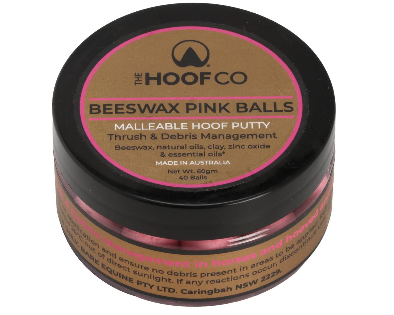 Beeswax Pink Balls: Innovative Hoof Putty for Thrush Management