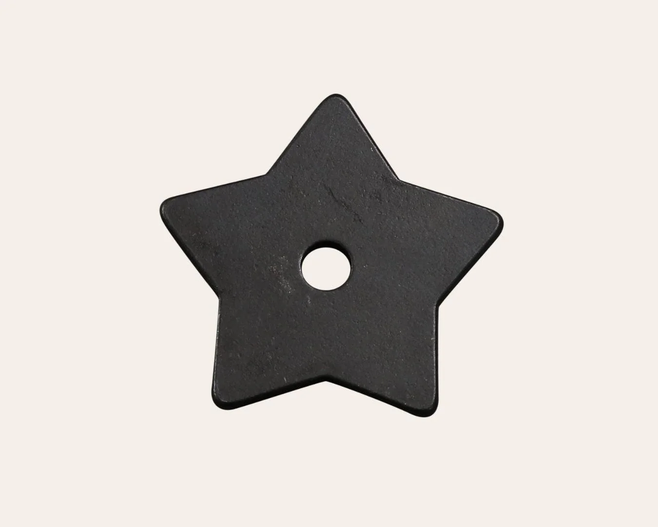 Black Steel Spur Rowels | 5 Point Star