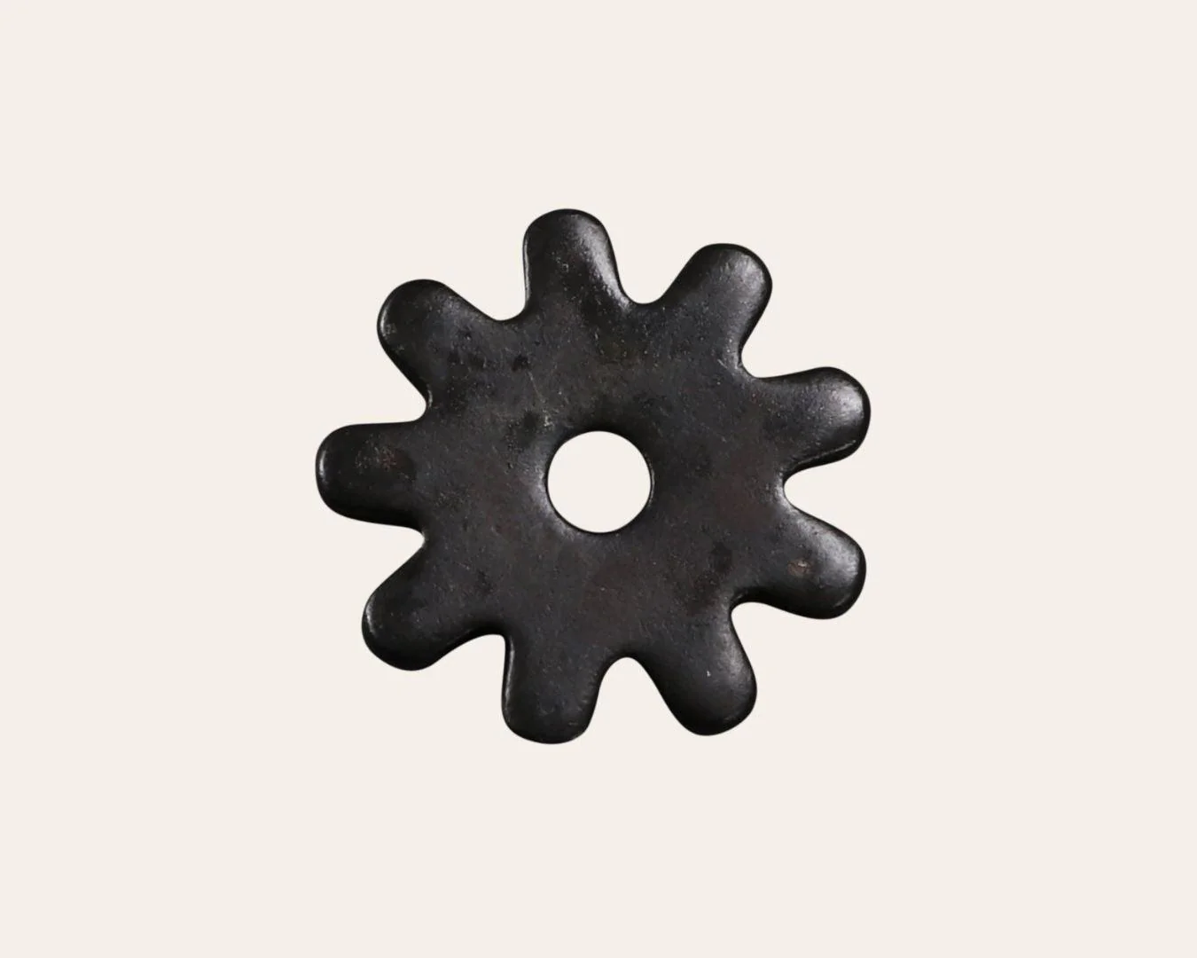 Black Steel Spur Rowels | 9 Point Rounded