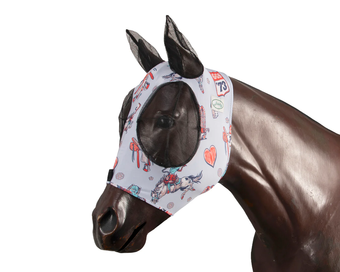 Bobby Lycra Fly Mask - Punchy Western - Image 3