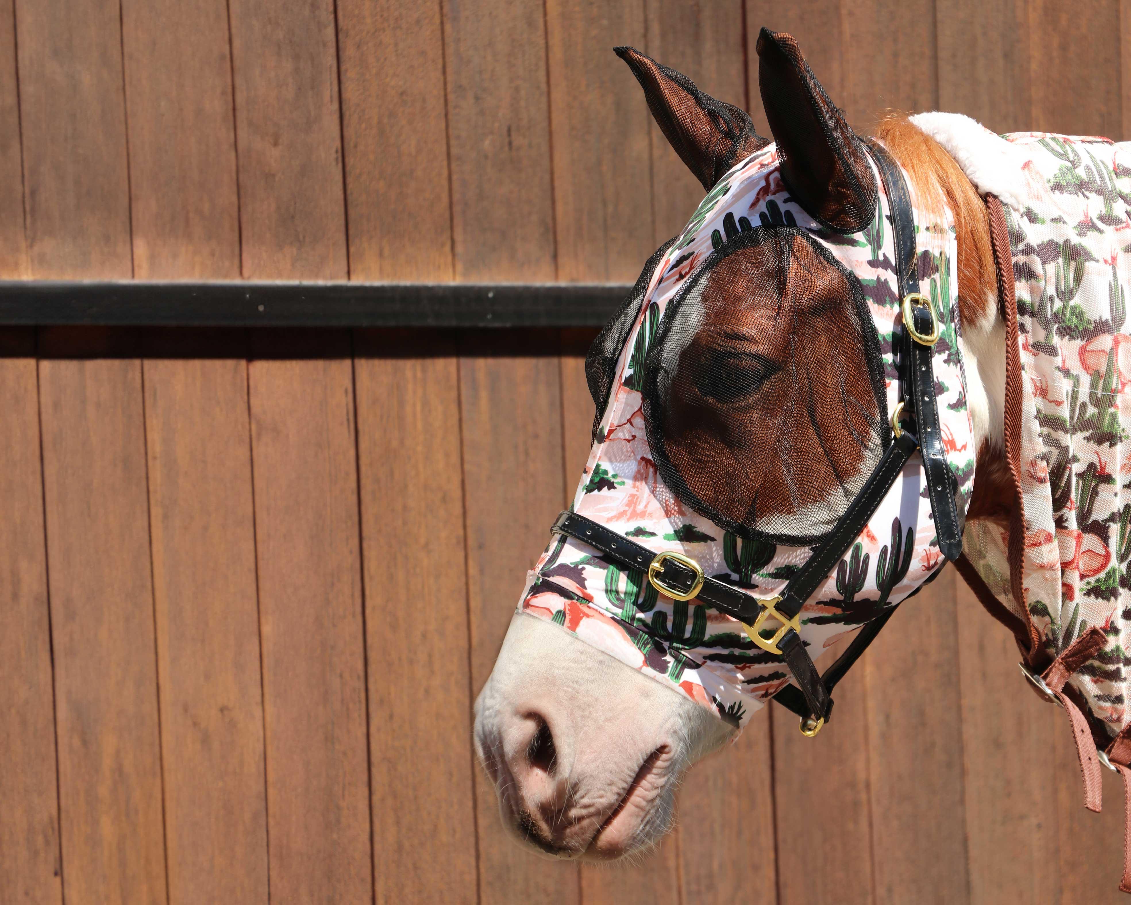 Bobby Lycra Fly Mask - Wild West