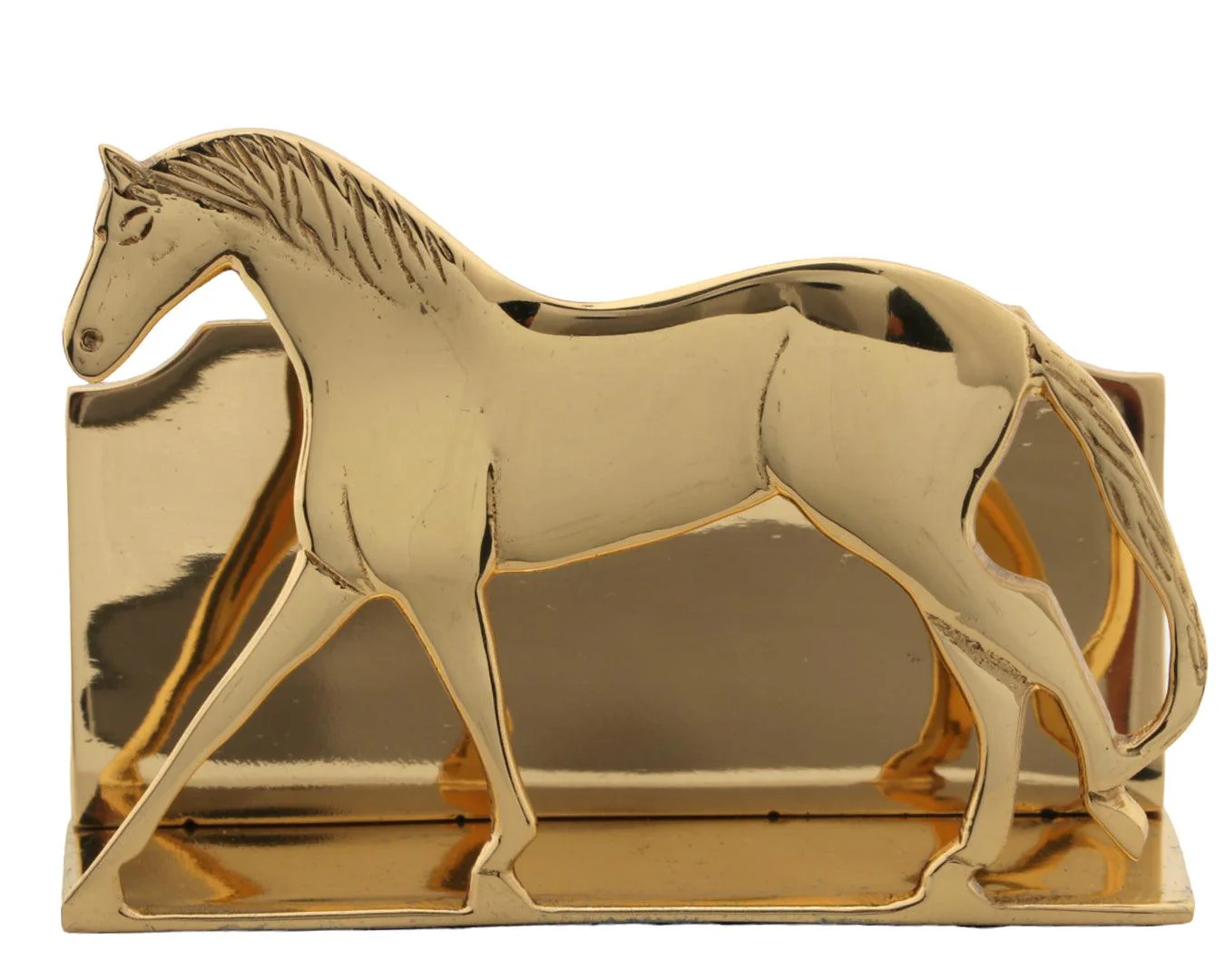Brass Galloping Horse Napkin Holder