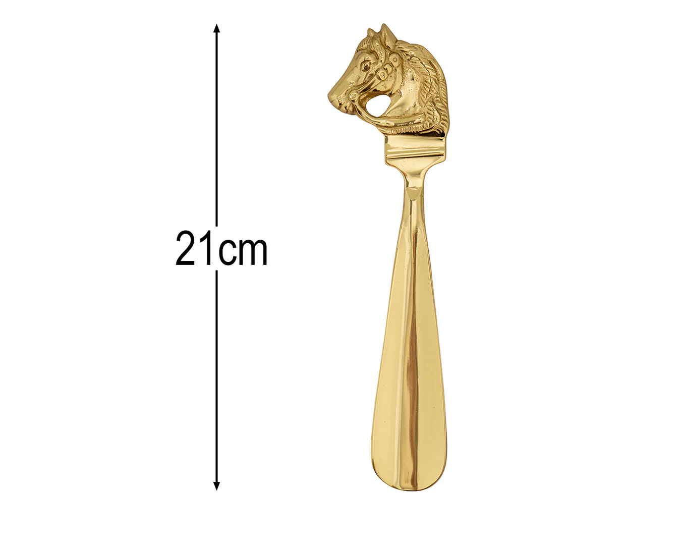 STC Brass Horse Head Shoe Horn - Image 4
