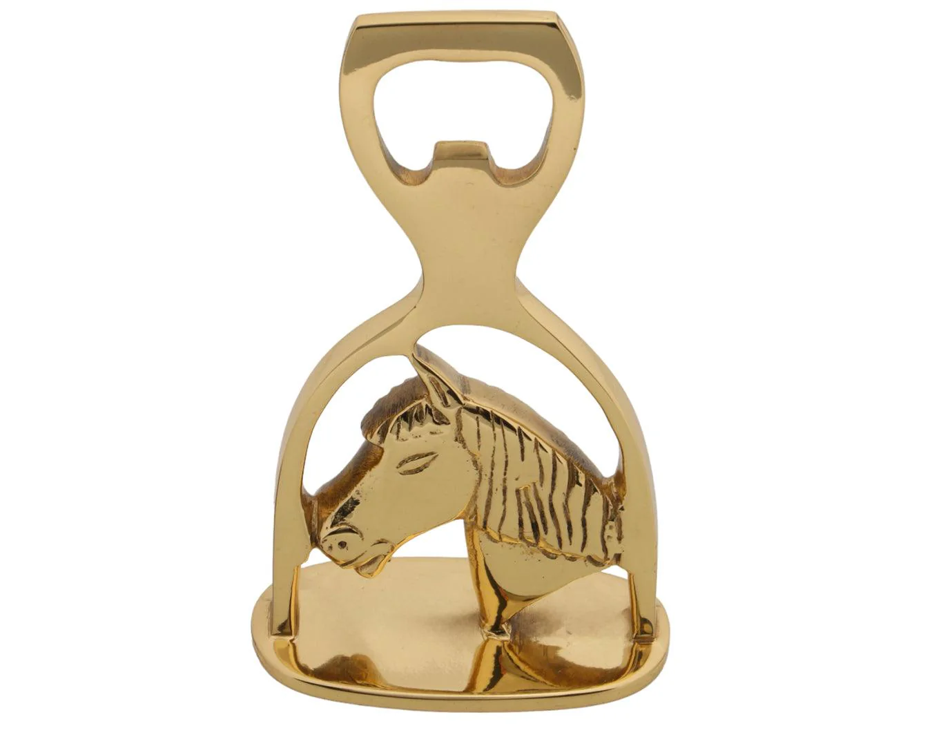 Brass Horse in Stirrup Bottle Opener - Image 2