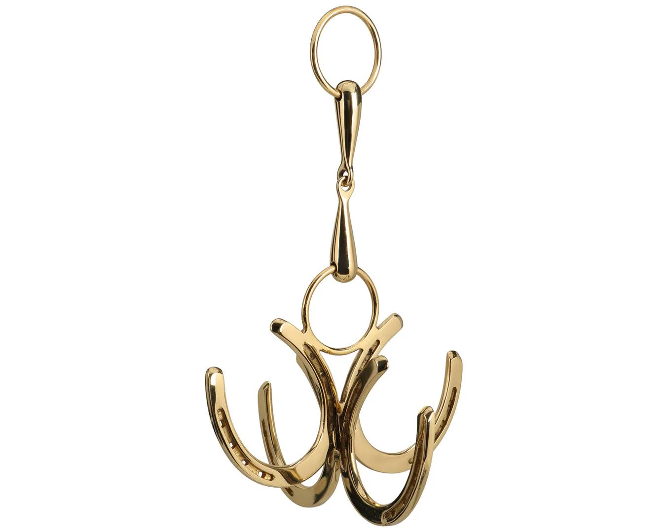 Brass Horseshoe & Bit Wall Hooks