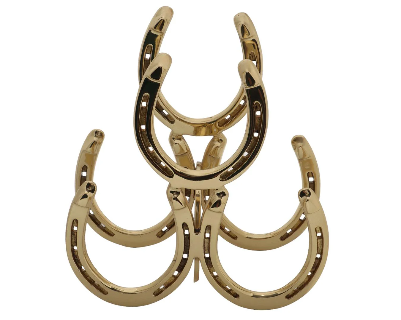 Brass Horseshoes Bottle Holders - Image 2