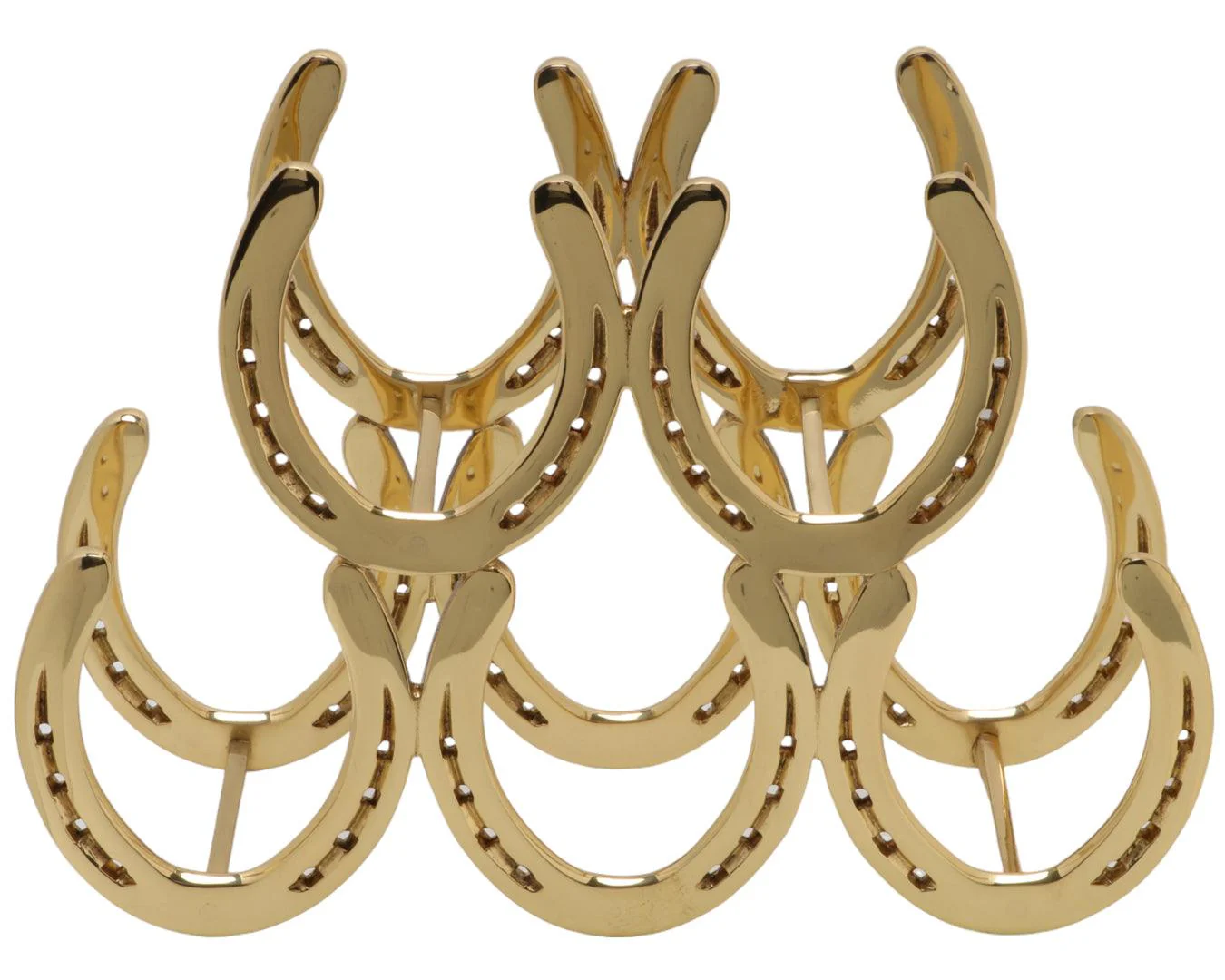 Brass Horseshoes Bottle Holders - Image 5