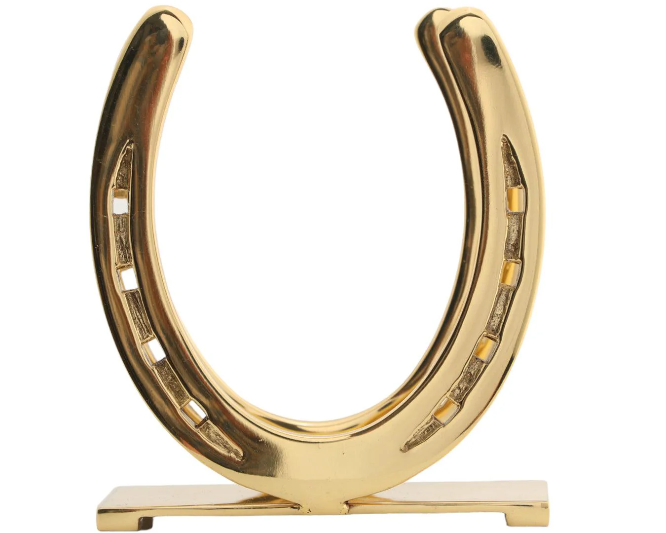 Brass Horseshoes Napkin Holder
