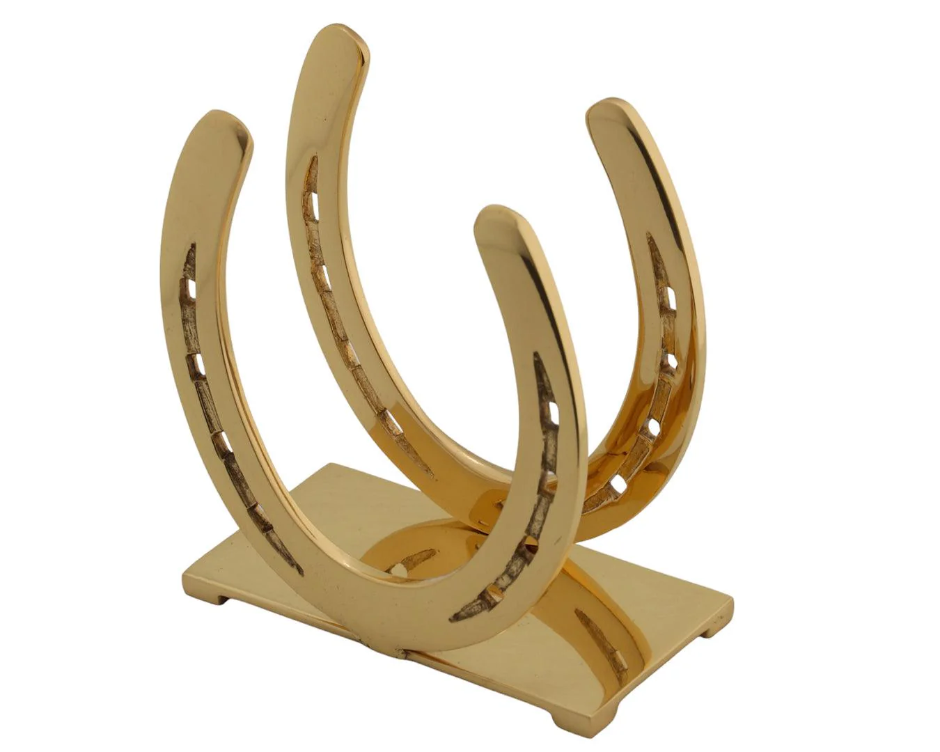 Brass Horseshoes Napkin Holder - Image 2