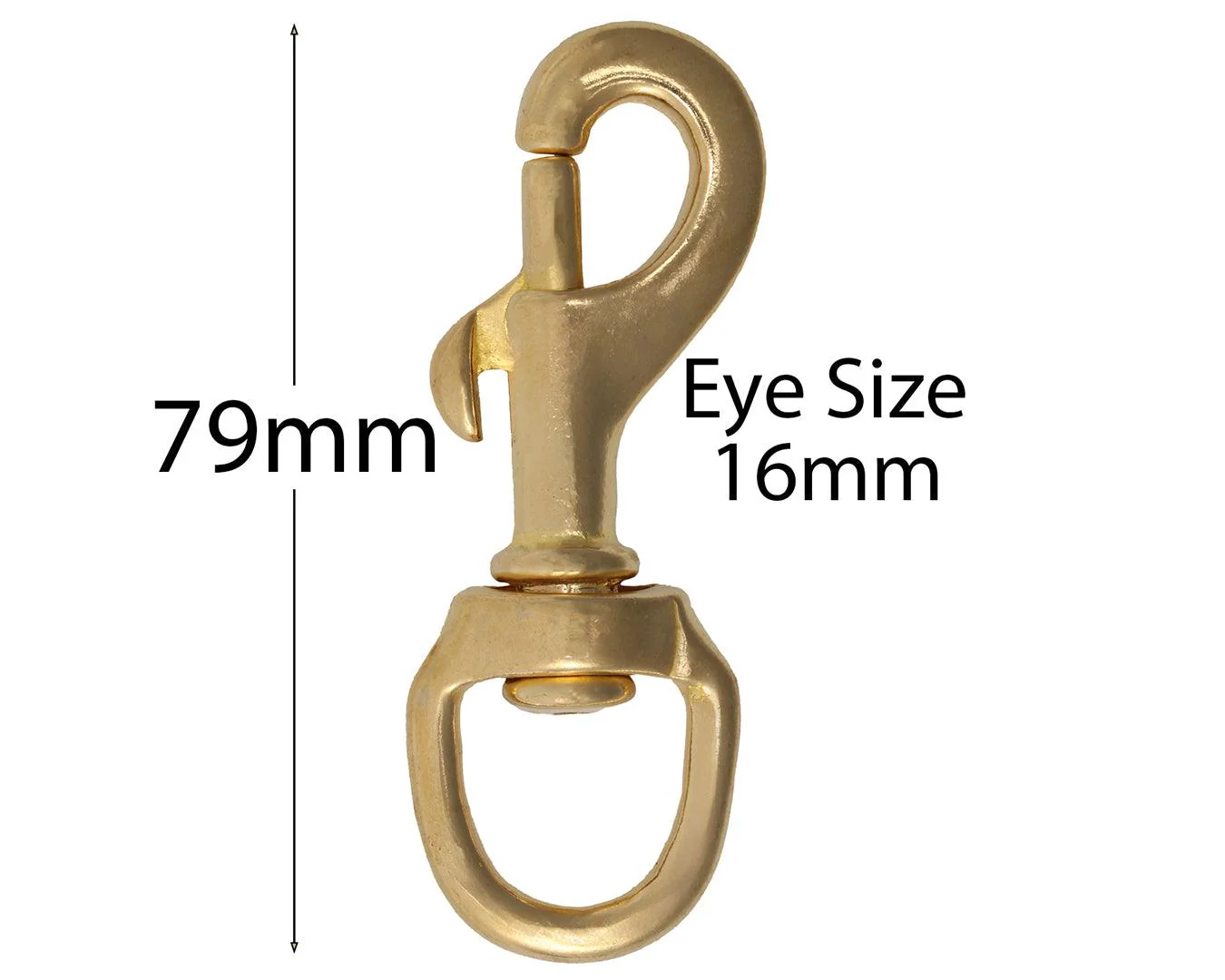 Brass Round Eye Swivel Snaphooks - Image 4