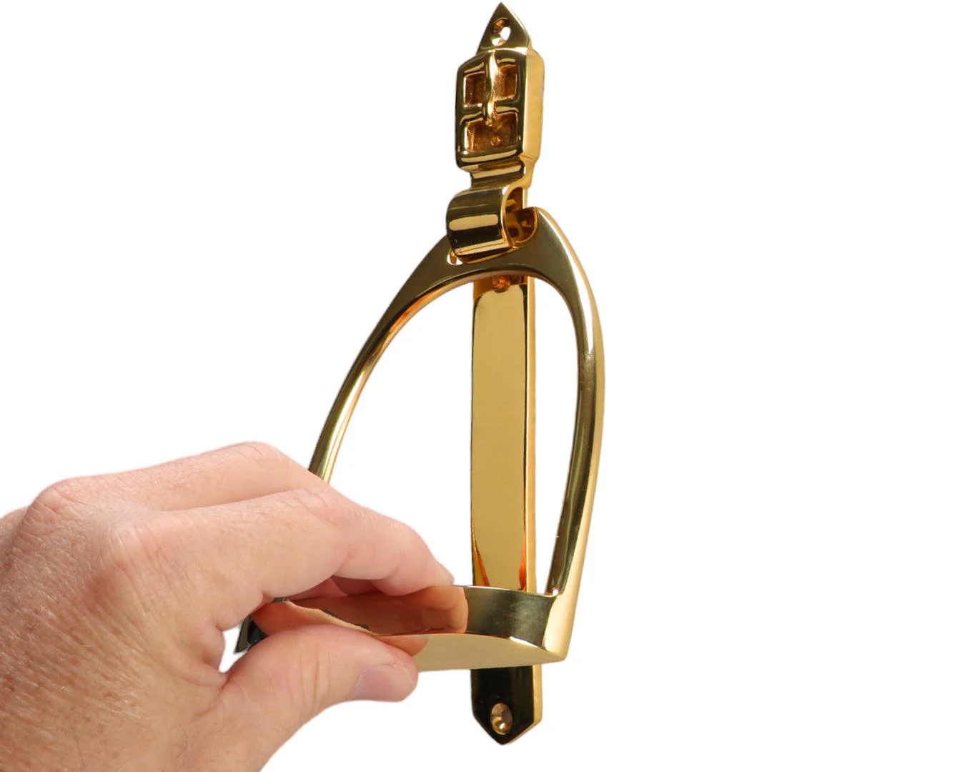 Brass Stirrup Door Knocker - Image 2