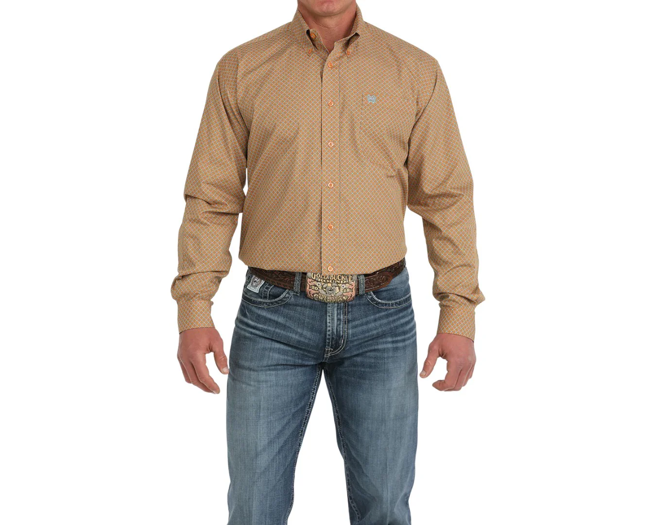 Cinch Mens Button Up Long Sleeve Shirt - Image 2