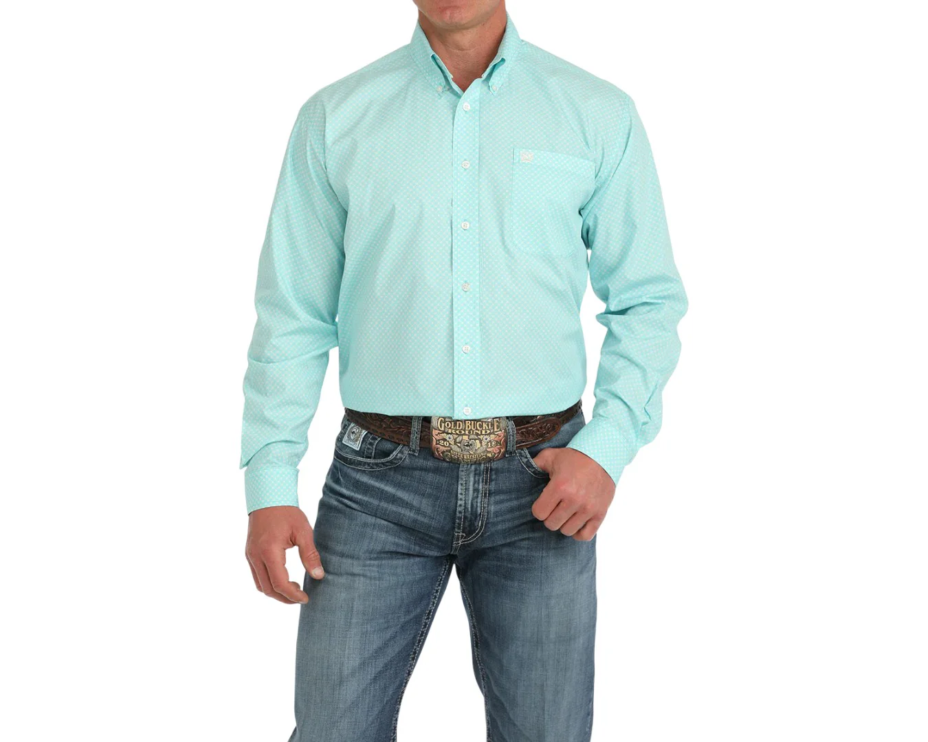 Cinch Mens Button Up Long Sleeve Shirt - Image 32