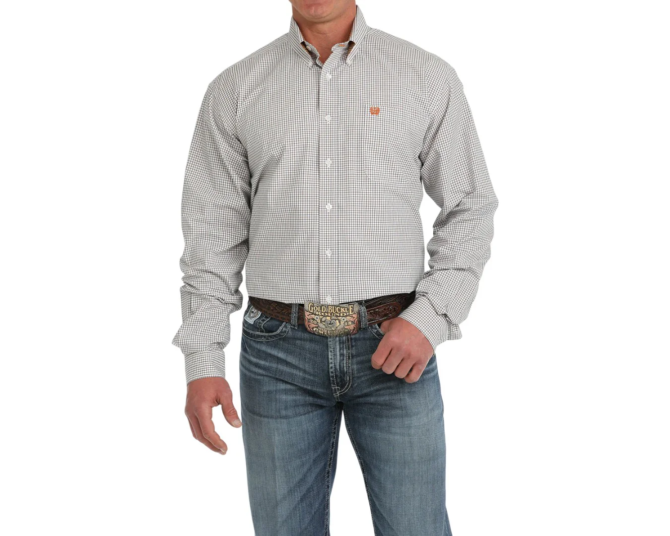 Cinch Mens Button Up Long Sleeve Shirt - Image 5