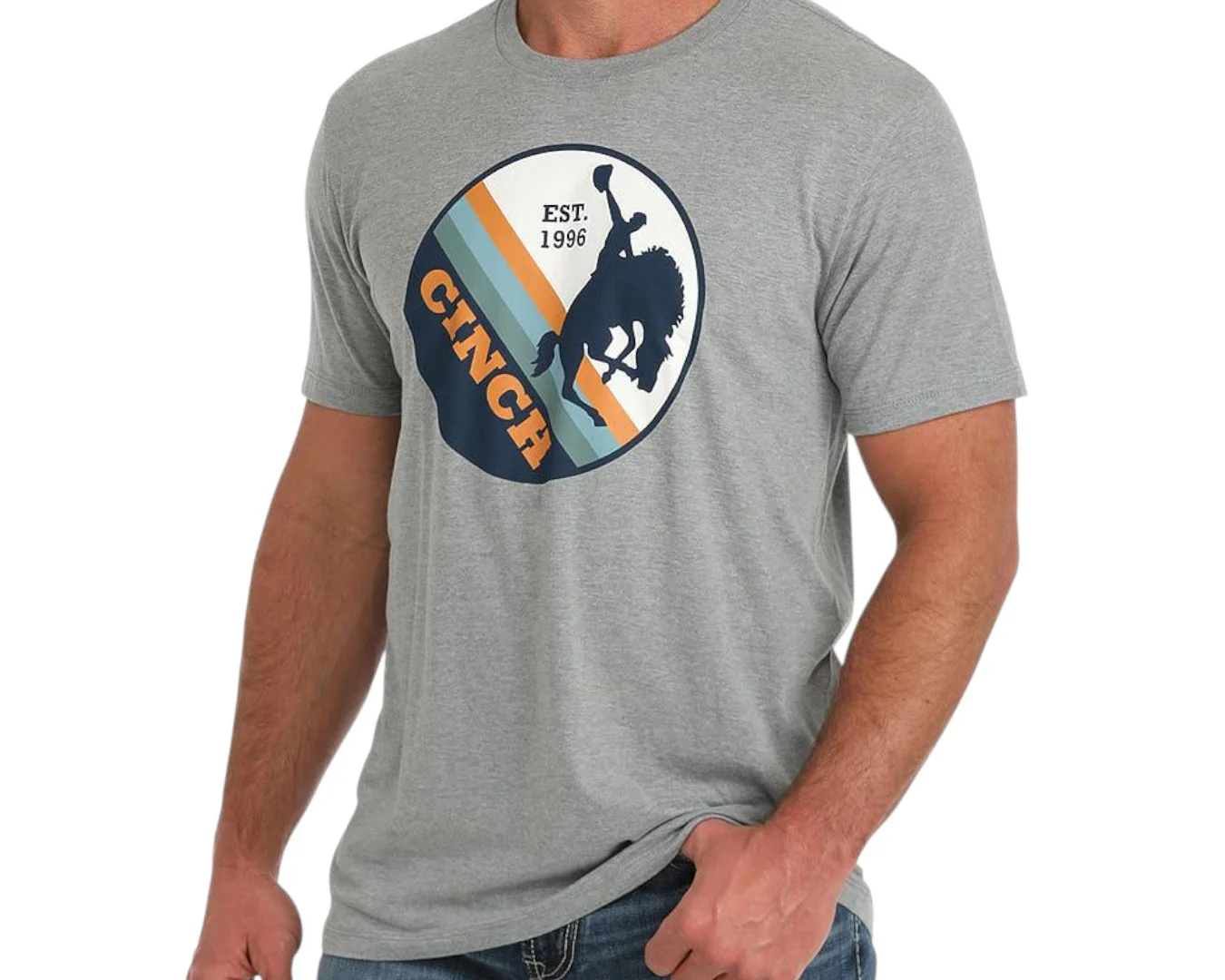 Cinch Men's Cotton Tee - Grey