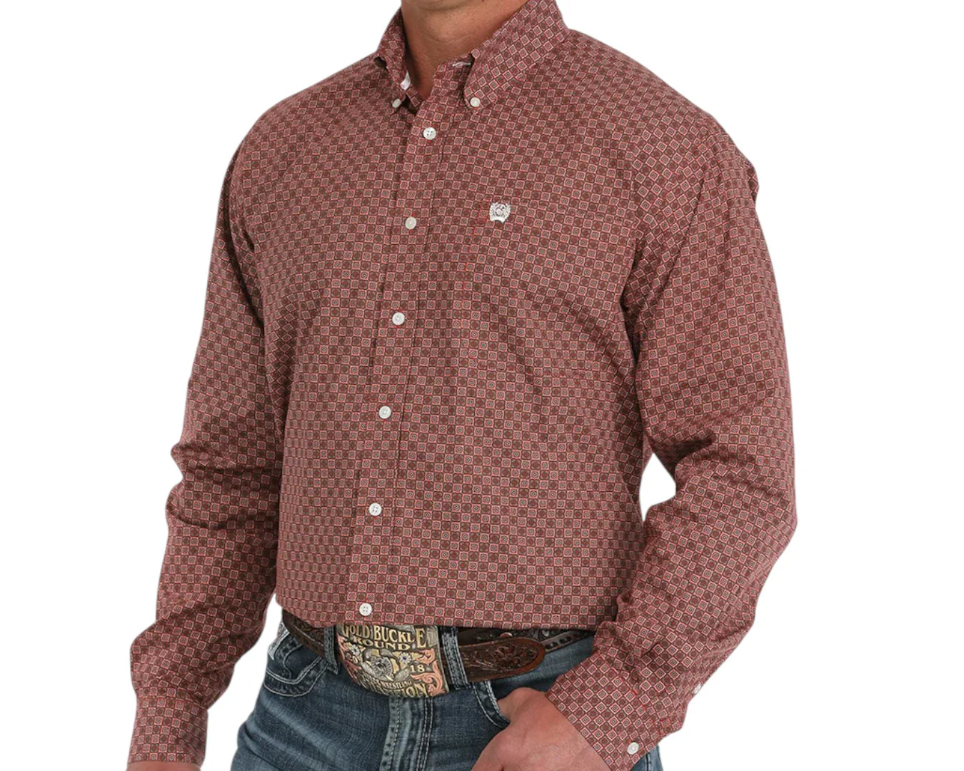 Cinch Men's Medallion Button Down Shirt