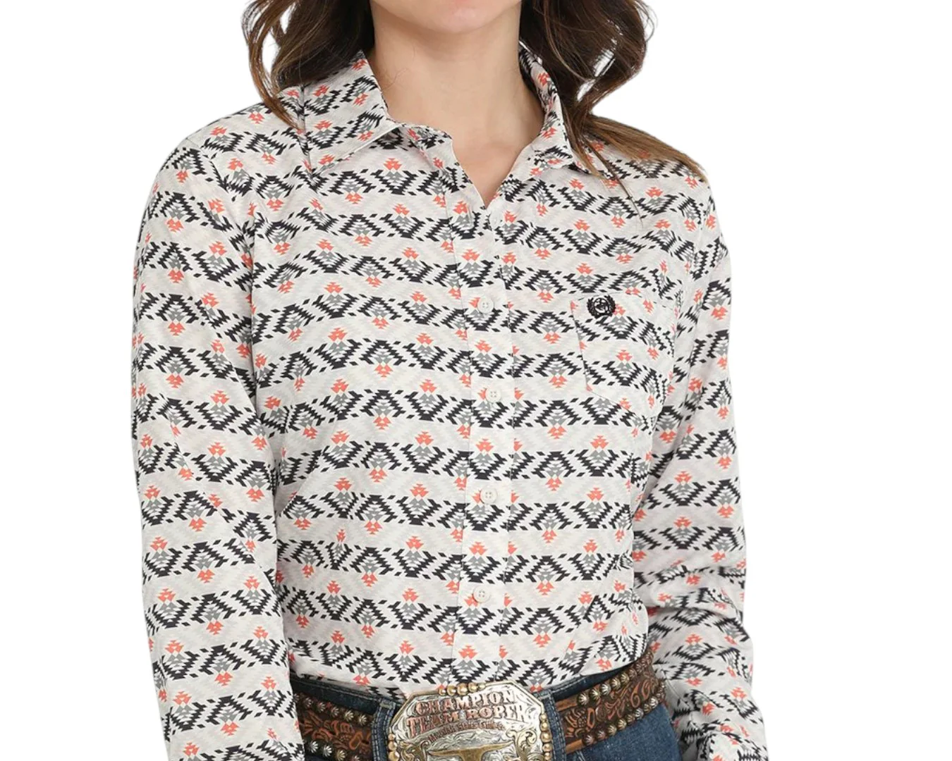 Cinch Women's Southwest Sally Print Arena Shirt - Image 2