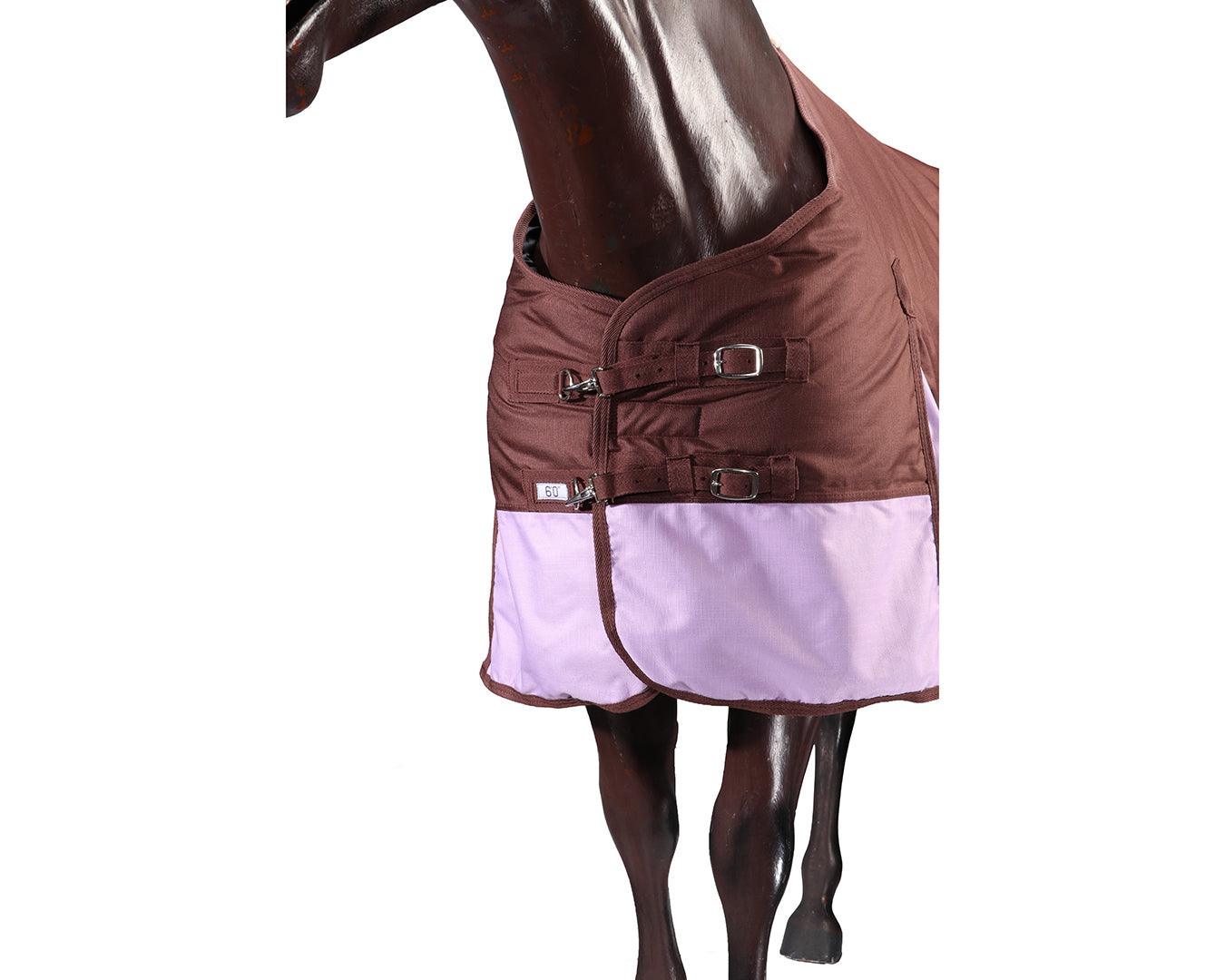 Conrad 1200D Horse Rug - Chocolate & Lilac - Image 11