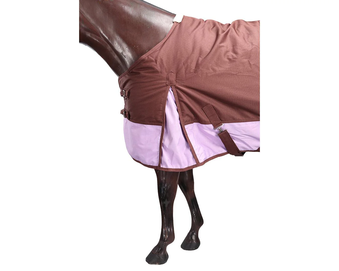 Conrad 1200D Horse Rug - Chocolate & Lilac - Image 8