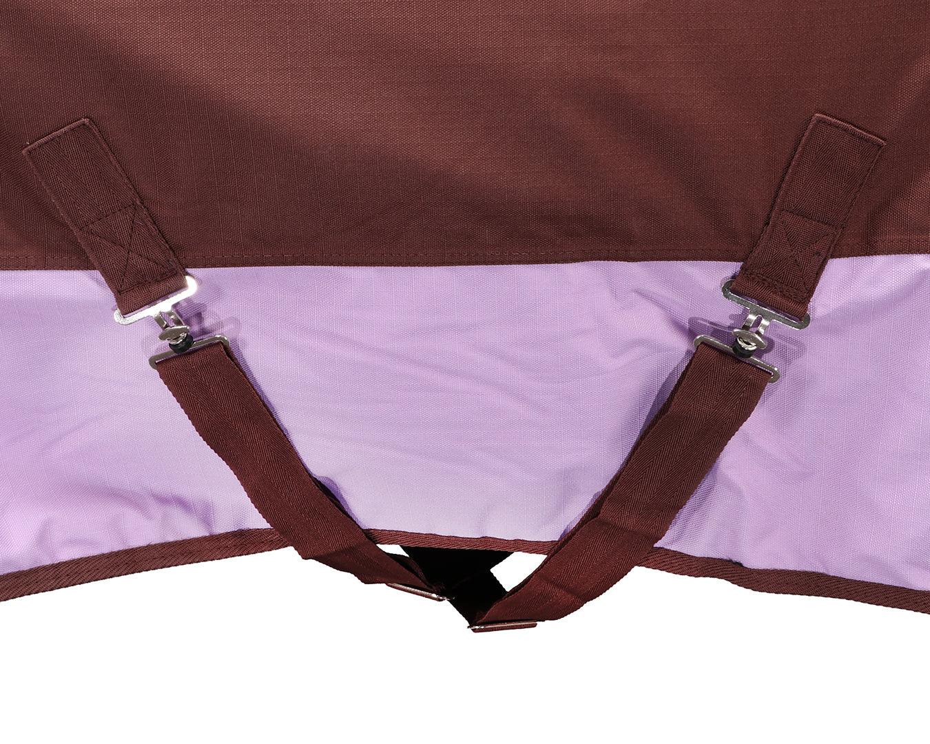 Conrad 1200D Horse Rug Combo - Chocolate & Lilac - Image 12