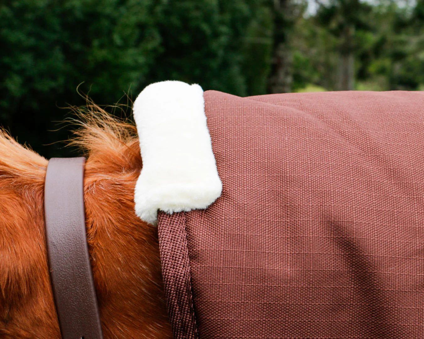 Conrad 1200D Horse Rug Combo - Chocolate & Lilac - Image 3