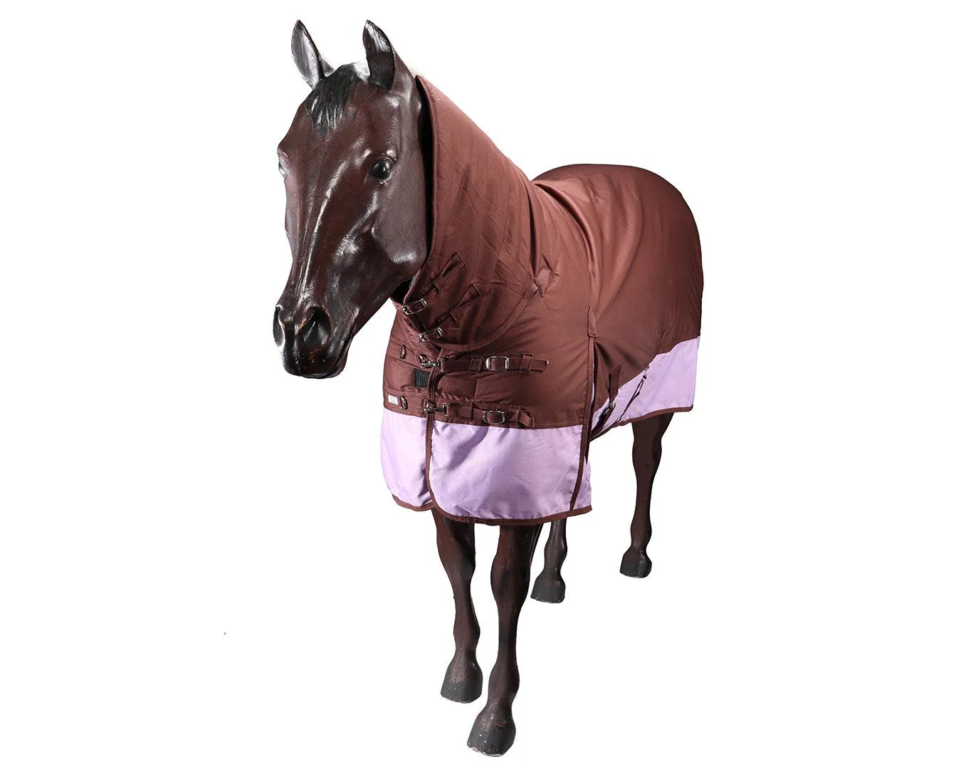 Conrad 1200D Horse Rug Combo - Chocolate & Lilac - Image 7