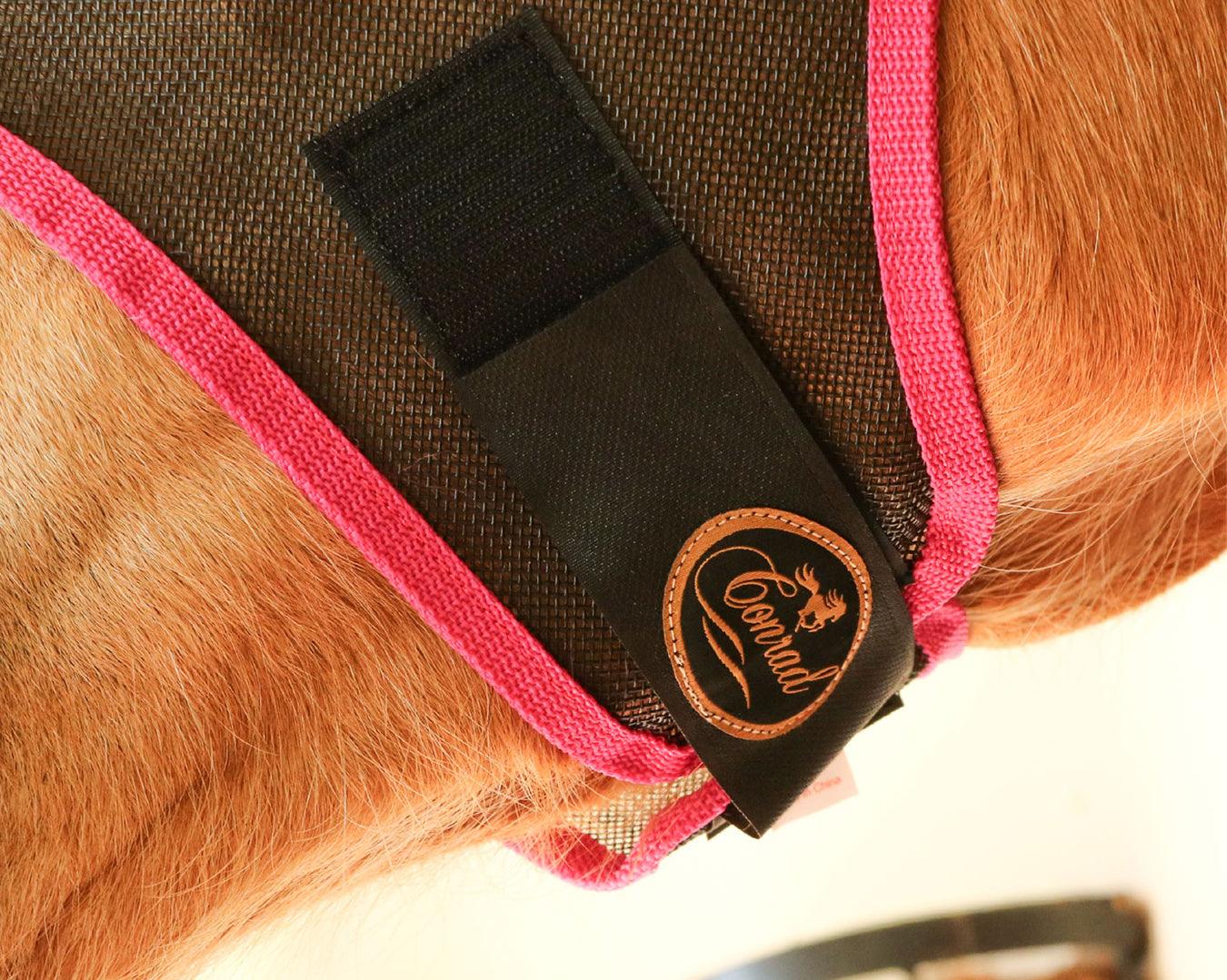 Conrad Everyday Black Mesh Fly Mask - Image 6