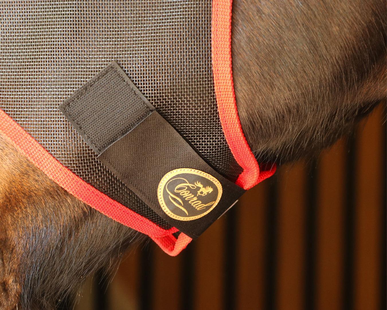 Conrad Everyday Black Mesh Fly Mask - Image 7