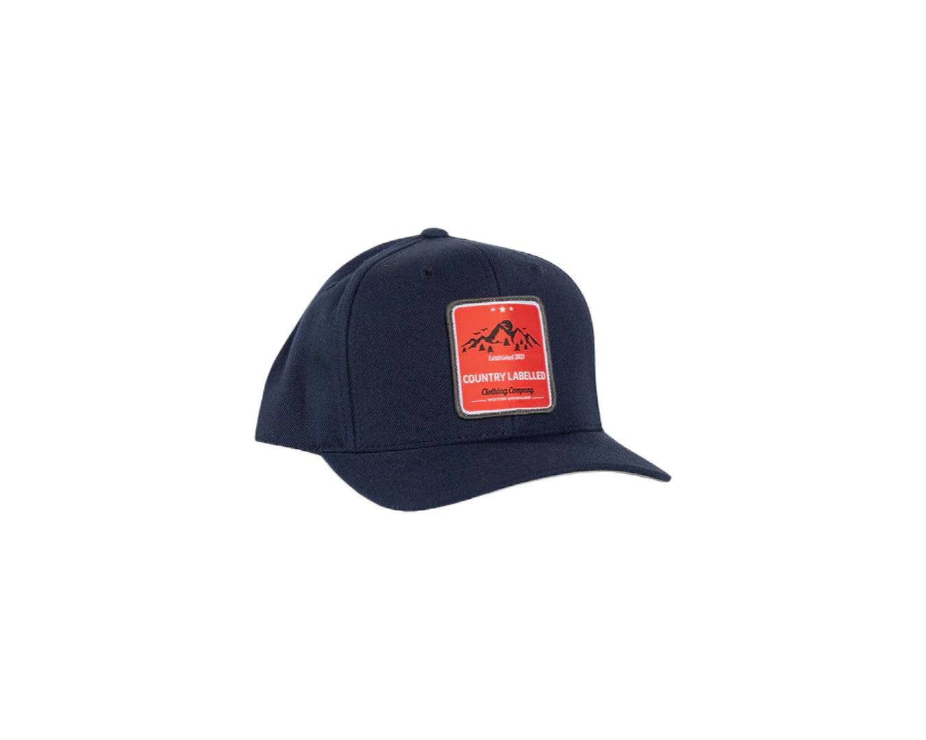 Country Labelled Mountain Cap - Navy/Red - Image 3