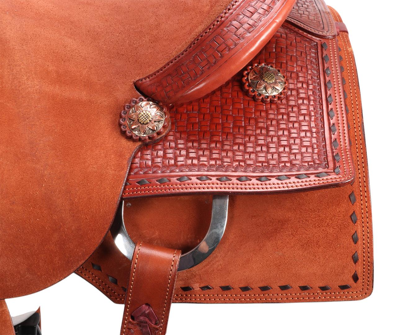 Fort Worth Cowhorse Rough Out Saddle - Image 12